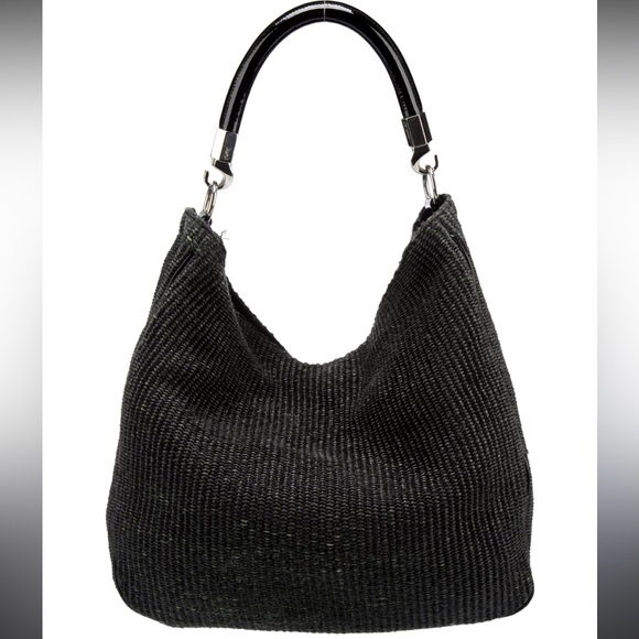YSL Elegant Black Woven Women's Bag - Picture 1 of 8
